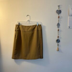 High waist tan Pencil Skirt